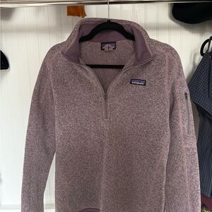 Patagonia Purple Quarter-Zip Fleece Pullover